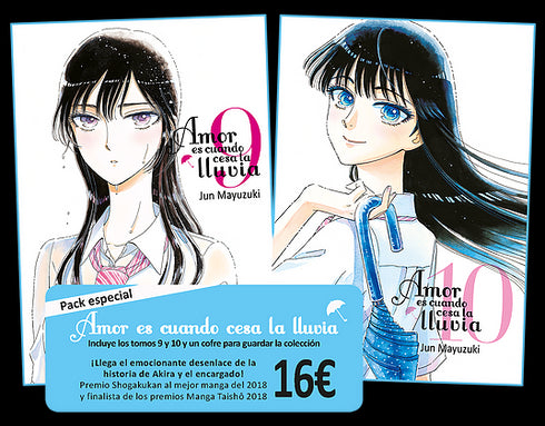 AMOR ES CUANDO CESA LA LLUVIA 9 Y 10 + COFRE